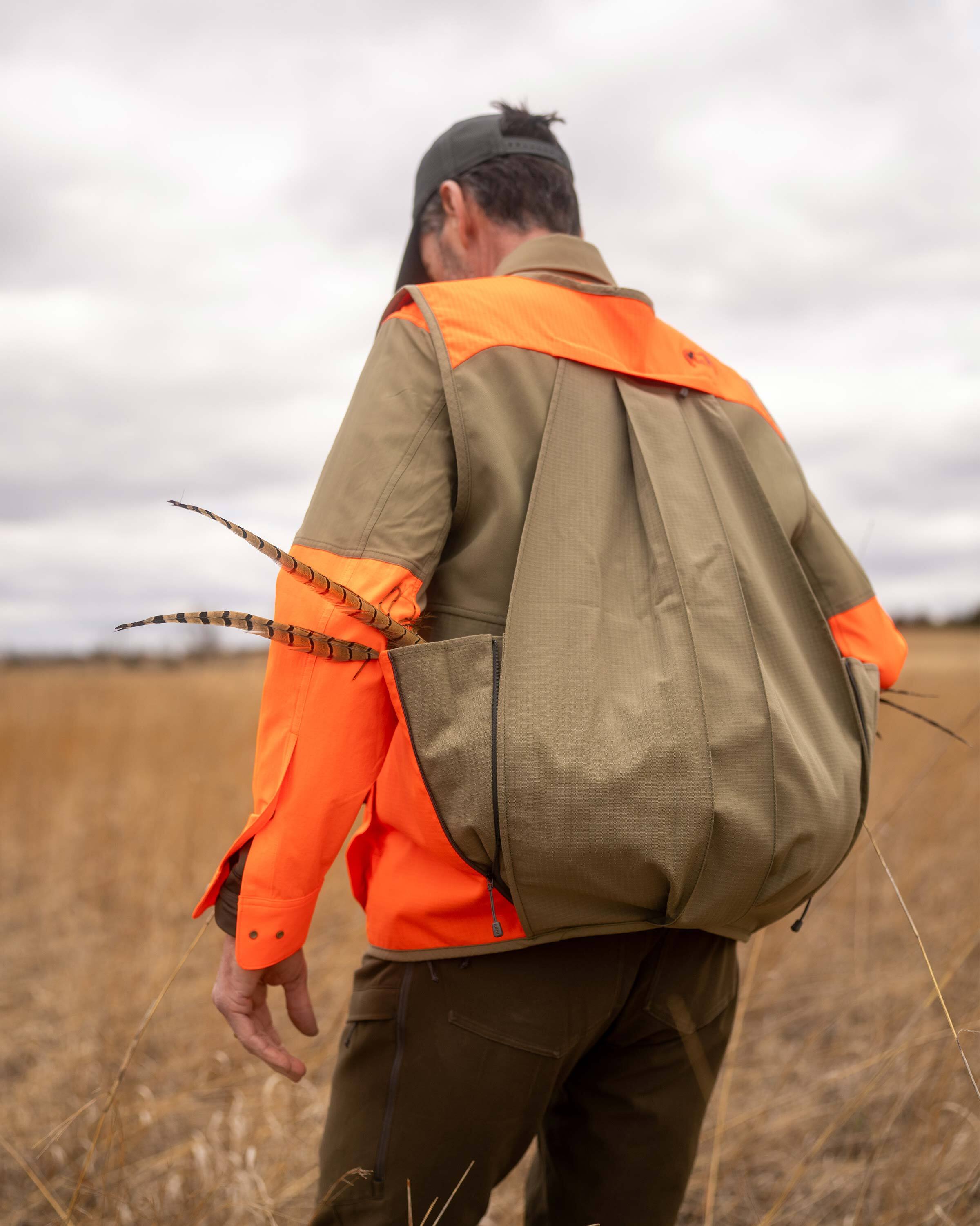 Core Upland Vest | Khaki/Blaze Orange - Image 8