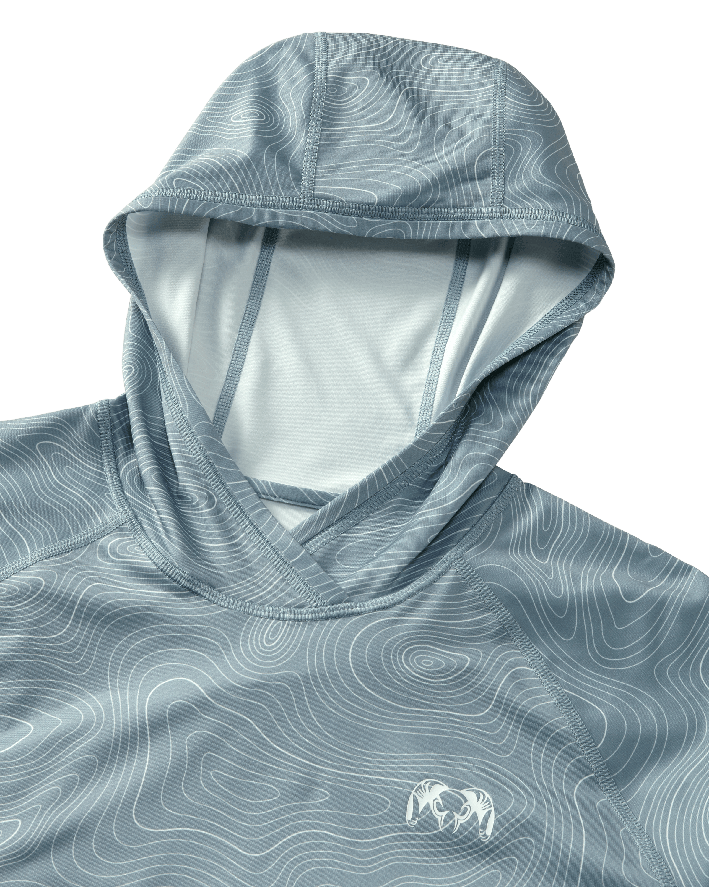 Gila LS Hoodie Topo | Skyline Topo Print - Image 7